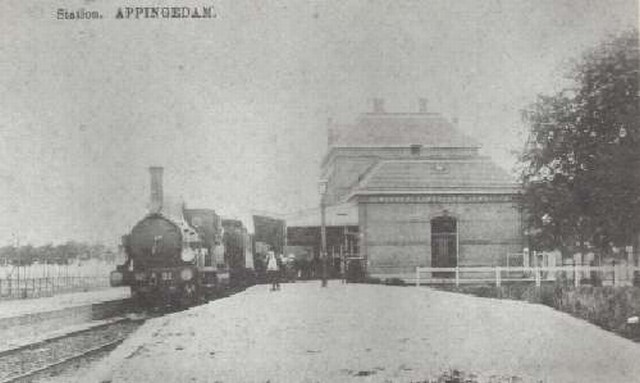 station Appingedam Perronzijde en zijkant (west)