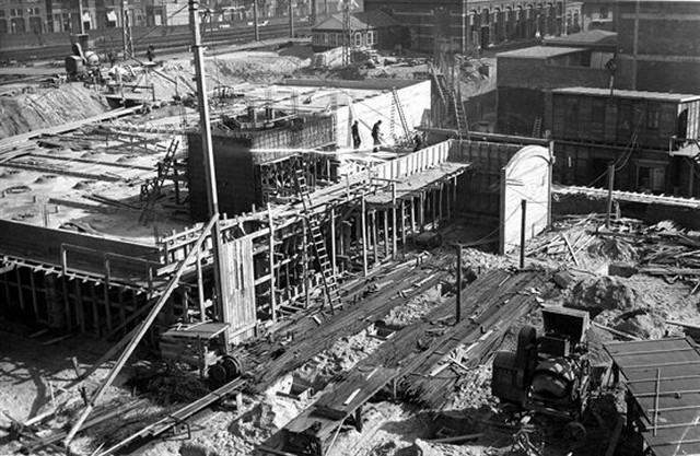 station Arnhem Centraal in aanbouw
