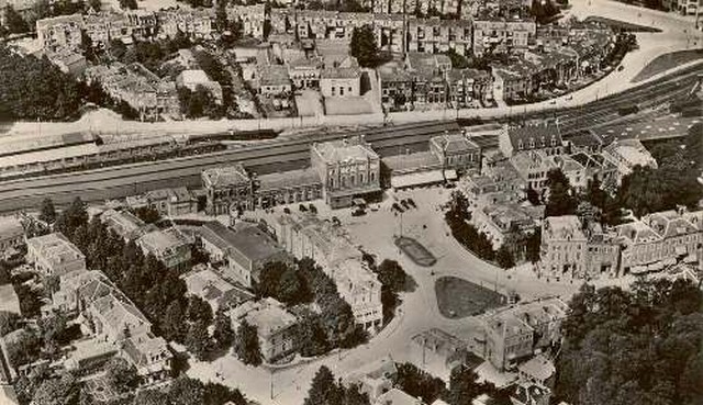 station Arnhem Luchtfoto