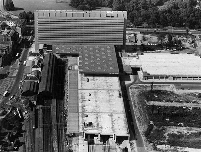 station Haag Centraal in aanbouw