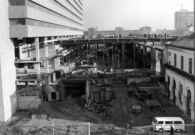 station Haag Centraal in aanbouw
