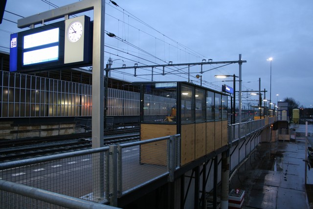 station Eindhoven Centraal tijdelijk perron in verband met verbouwing