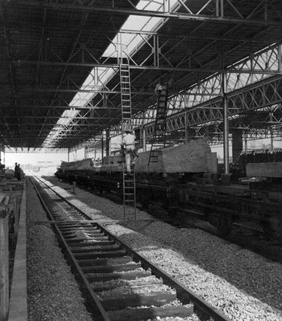 station Eindhoven Centraal perron in aanbouw