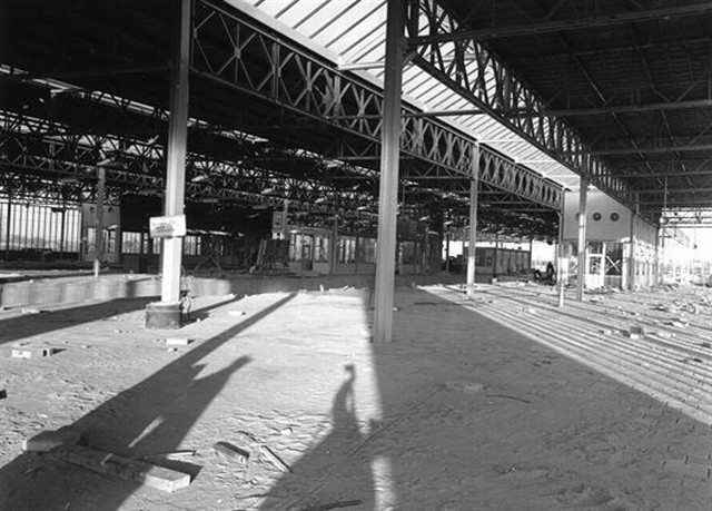 station Eindhoven Centraal perron in aanbouw