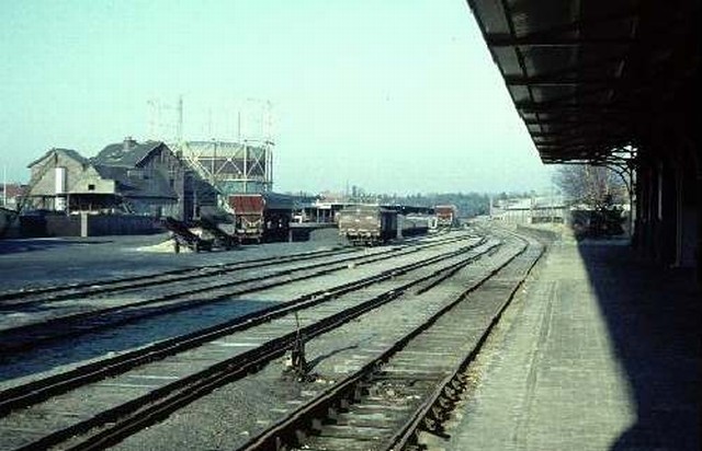 station Zeist Dia (20527) perronzijde. 24 december 1961.